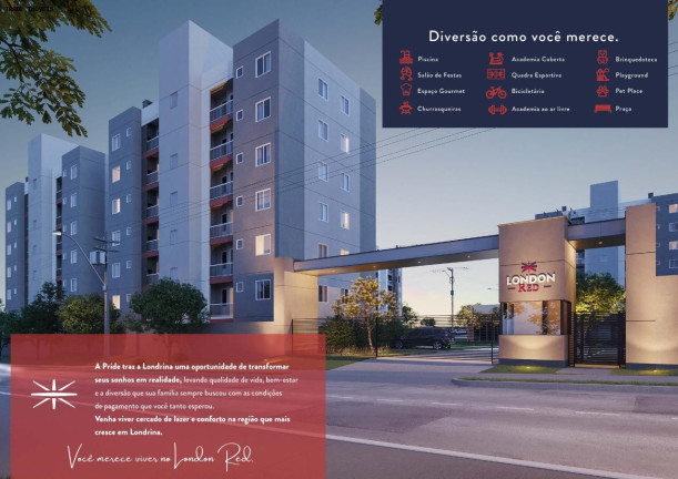 Apartamento com 2 Quartos à Venda, 46 m² em Perobinha - Londrina