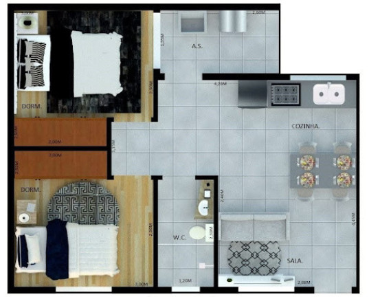 Imagem Apartamento com 2 Quartos à Venda, 45 m² em Cidade Antônio Estevão De Carvalho - São Paulo Imagem Apartamento com 2 Quartos à Venda, 45 m² em Cidade Antônio Estevão De Carvalho - São Paulo