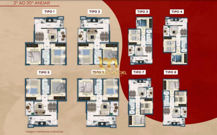 Imagem Apartamento com 2 Quartos à Venda, 43 m² em Parque São Vicente - São Vicente Imagem Apartamento com 2 Quartos à Venda, 43 m² em Parque São Vicente - São Vicente