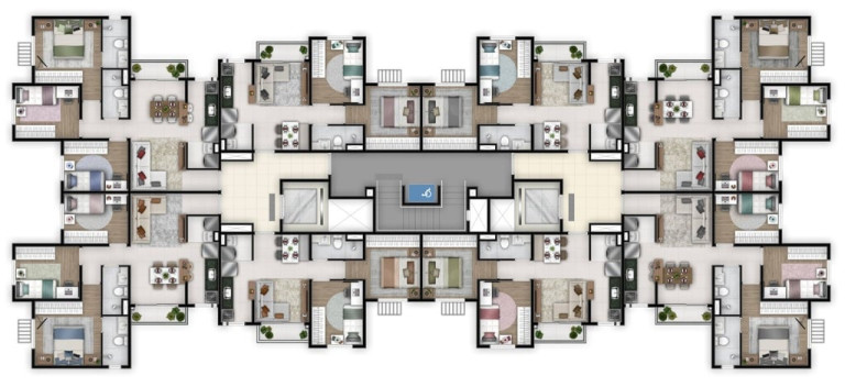 Imagem Apartamento com 2 Quartos à Venda, 42 m² em Chácaras Dona Gê - Goiânia Imagem Apartamento com 2 Quartos à Venda, 42 m² em Chácaras Dona Gê - Goiânia