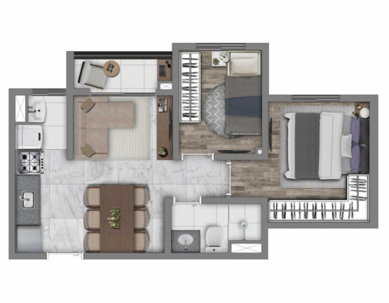 Imagem Imóvel com 3 Quartos à Venda, 55 m² em Belenzinho - São Paulo Imagem Imóvel com 3 Quartos à Venda, 55 m² em Belenzinho - São Paulo