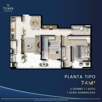 Imagem Apartamento à Venda,  em Barranco - Taubaté