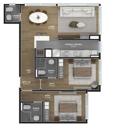 Imagem Apartamento com 2 Quartos à Venda, 8.197 m² em Centro - Gramado Imagem Apartamento com 2 Quartos à Venda, 8.197 m² em Centro - Gramado