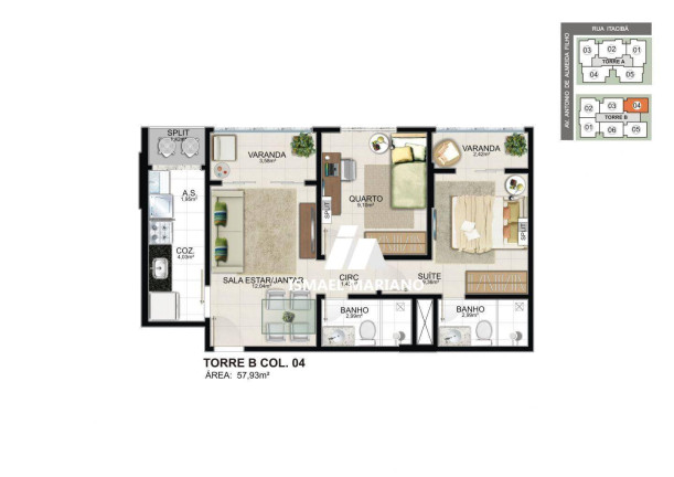 Imagem Apartamento com 2 Quartos à Venda, 59 m² em Itaparica - Vila Velha