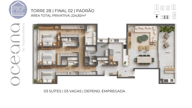 Imagem Apartamento com 3 Quartos à Venda, 224 m² em Jurerê - Florianópolis