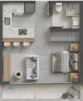 Imagem Studio com 1 Quarto à Venda, 27 m² em Córrego Grande - Florianópolis