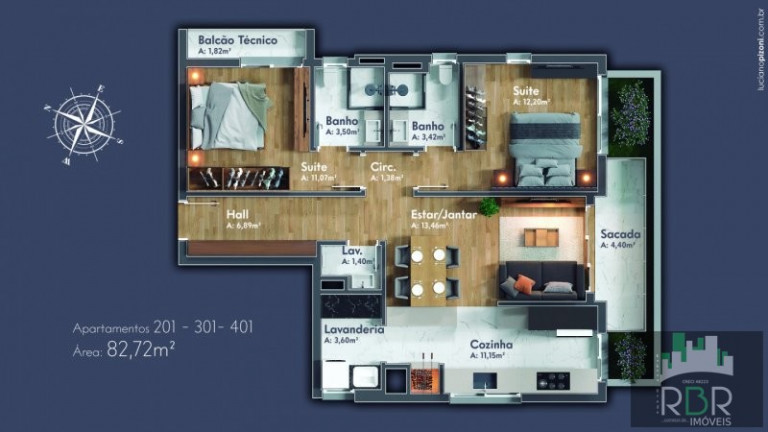 Imagem Apartamento com 1 Quarto à Venda, 49 m² em Região Das Hortênsias Imagem Apartamento com 1 Quarto à Venda, 49 m² em Região Das Hortênsias