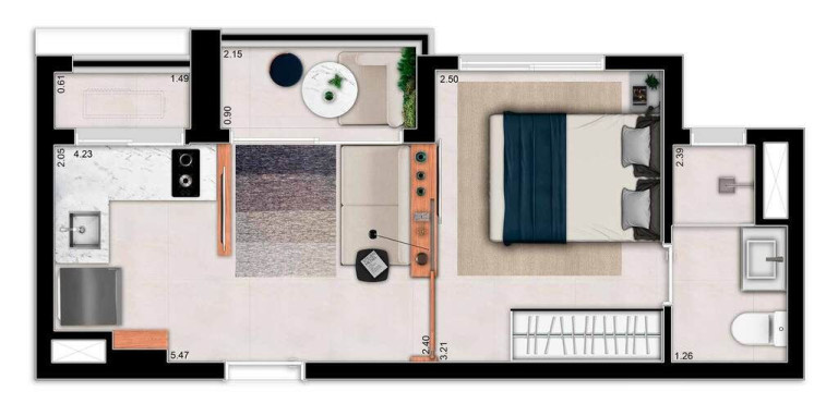Imagem Apartamento com 2 Quartos à Venda, 44 m² em Santa Cecília - São Paulo Imagem Apartamento com 2 Quartos à Venda, 44 m² em Santa Cecília - São Paulo