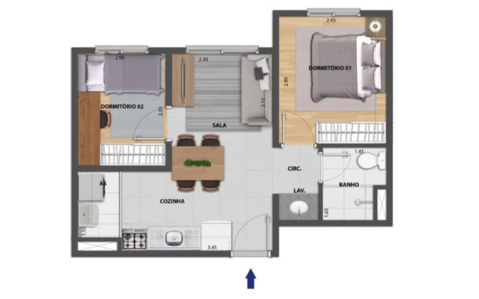 Imagem Apartamento com 2 Quartos à Venda, 36 m² em Tatuapé - São Paulo Imagem Apartamento com 2 Quartos à Venda, 36 m² em Tatuapé - São Paulo