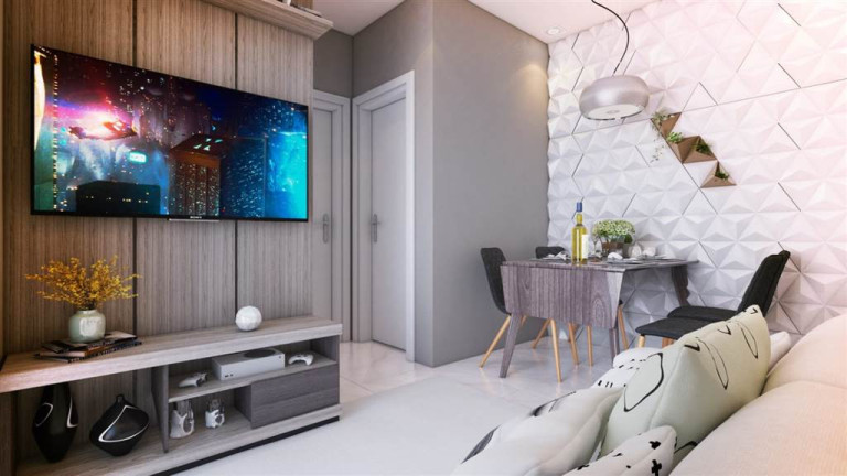 Imagem Apartamento com 2 Quartos à Venda, 44 m² em Parque São Vicente - São Vicente Imagem Apartamento com 2 Quartos à Venda, 44 m² em Parque São Vicente - São Vicente