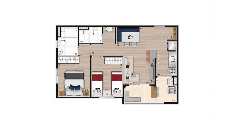 Imagem Apartamento com 2 Quartos à Venda, 5 m² em Vila Das Bandeiras - Guarulhos