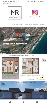 Imagem Casa com 2 Quartos à Venda, 82 m² em Vila De Abrantes (abrantes) - Camaçari Imagem Casa com 2 Quartos à Venda, 82 m² em Vila De Abrantes (abrantes) - Camaçari