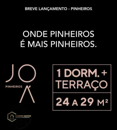 Apartamento com 1 Quarto à Venda, 24 m² em Pinheiros - São Paulo
