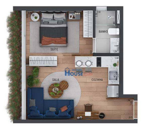 Imagem Apartamento com 1 Quarto à Venda, 39 m² em Itaim Bibi - São Paulo Imagem Apartamento com 1 Quarto à Venda, 39 m² em Itaim Bibi - São Paulo