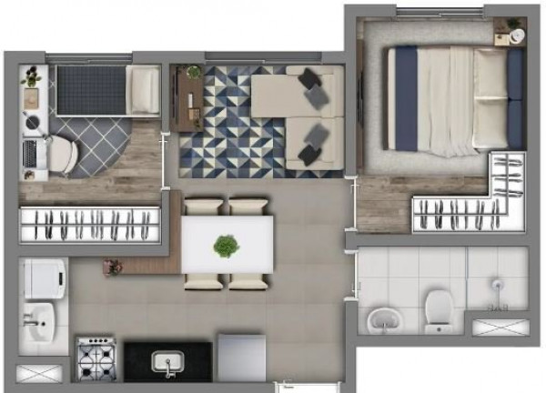 Imagem Apartamento com 2 Quartos à Venda, 38 m² em Jardim Prudência - São Paulo Imagem Apartamento com 2 Quartos à Venda, 38 m² em Jardim Prudência - São Paulo