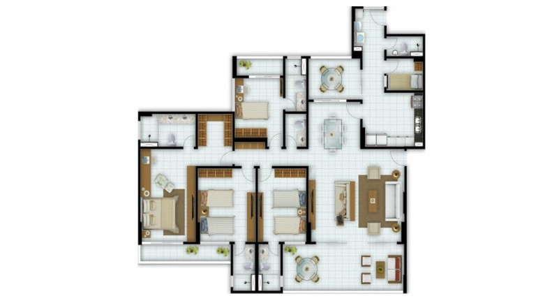 Imagem Apartamento com 4 Quartos à Venda, 165 m² em Papicu - Fortaleza