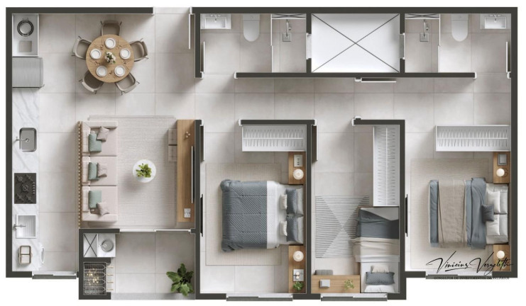 Imagem Apartamento com 3 Quartos à Venda, 69 m² em Morretes Imagem Apartamento com 3 Quartos à Venda, 69 m² em Morretes