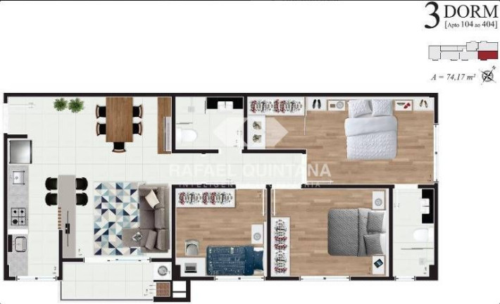 Imagem Apartamento com 1 Quarto à Venda, 39 m² em Carvoeira - Florianópolis