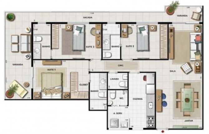 Imagem Imóvel com 3 Quartos à Venda, 116 m² em Recreio Dos Bandeirantes - Rio De Janeiro