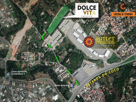 Imagem Terreno à Venda, 300 m² em Abrantes - Camaçari Imagem Terreno à Venda, 300 m² em Abrantes - Camaçari