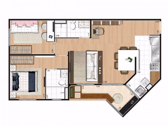Imagem Apartamento com 3 Quartos à Venda, 65 m² em Brás - São Paulo Imagem Apartamento com 3 Quartos à Venda, 65 m² em Brás - São Paulo