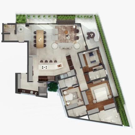 Imagem Apartamento com 3 Quartos à Venda, 246 m² em água Verde - Curitiba