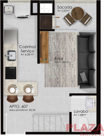Imagem Apartamento com 1 Quarto à Venda, 50 m² em Estados - Balneário Camboriú Imagem Apartamento com 1 Quarto à Venda, 50 m² em Estados - Balneário Camboriú