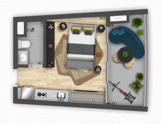 Imagem Apartamento com 1 Quarto à Venda, 33 m² em Indianópolis - São Paulo