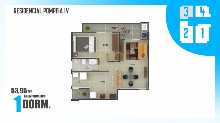 Imagem Apartamento com 1 Quarto à Venda, 54 m² em Ocian - Praia Grande Imagem Apartamento com 1 Quarto à Venda, 54 m² em Ocian - Praia Grande