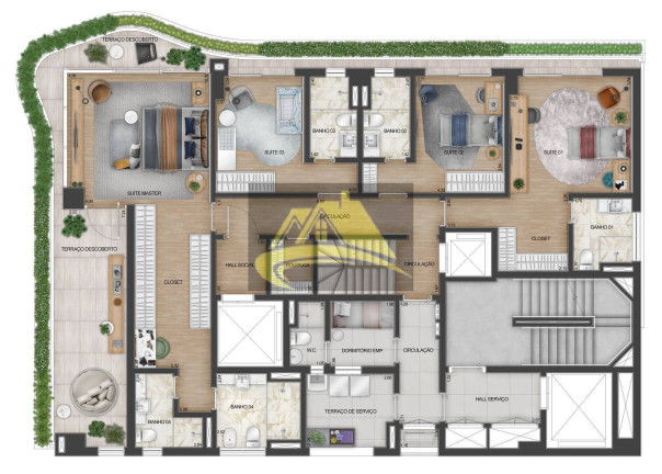 Imagem Cobertura com 4 Quartos à Venda, 398 m² em Jardins - São Paulo Imagem Cobertura com 4 Quartos à Venda, 398 m² em Jardins - São Paulo