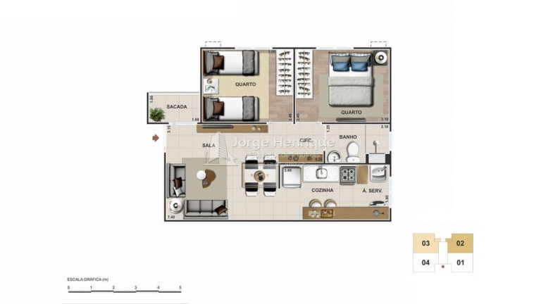Imagem Apartamento com 2 Quartos à Venda, 45 m² em Campo Grande - Rio De Janeiro Imagem Apartamento com 2 Quartos à Venda, 45 m² em Campo Grande - Rio De Janeiro