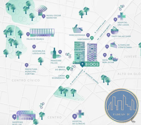 Imagem Apartamento com 2 Quartos à Venda, 75 m² em Alto Da Glória - Curitiba