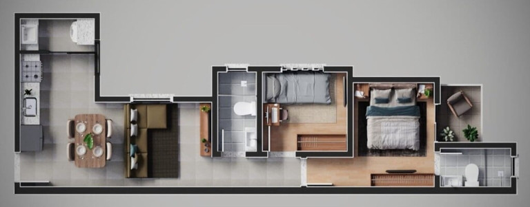 Imagem Imóvel com 2 Quartos à Venda, 95 m² em Campestre - Santo André