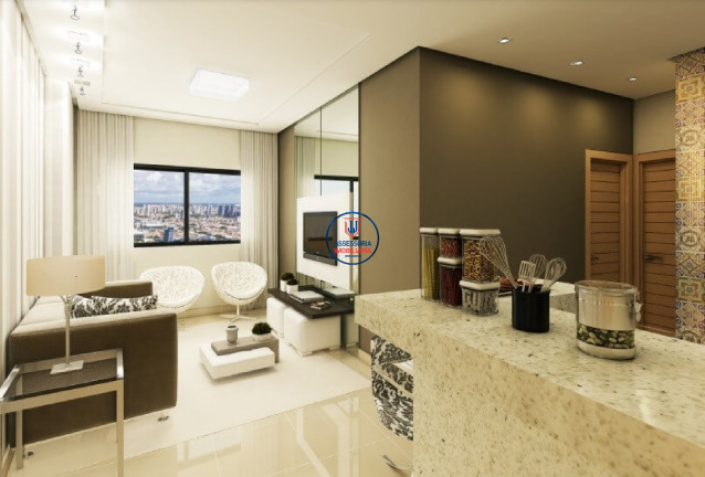 Apartamento com 2 Quartos para Alugar ou Temporada, 55 m² em Tirol - Natal