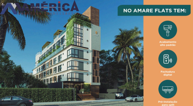 Imagem Flat com 1 Quarto à Venda, 23 m² em Cabo Branco - João Pessoa Imagem Flat com 1 Quarto à Venda, 23 m² em Cabo Branco - João Pessoa