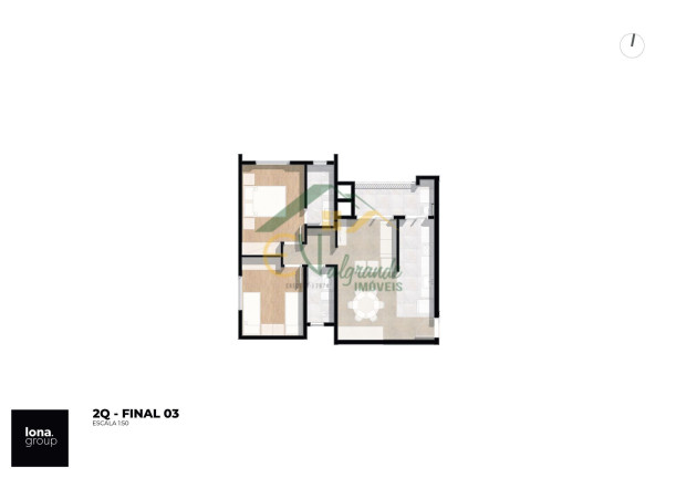 Imagem Apartamento com 2 Quartos à Venda, 59 m² em Tingui - Curitiba
