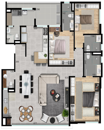 Imagem Imóvel com 3 Quartos à Venda, 152 m² em Atiradores - Joinville Imagem Imóvel com 3 Quartos à Venda, 152 m² em Atiradores - Joinville