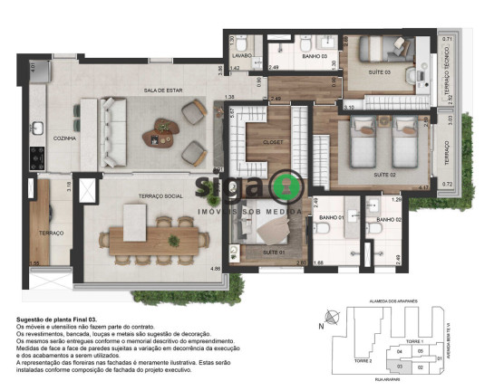 Imagem Apartamento com 3 Quartos à Venda, 123 m² em Moema - São Paulo