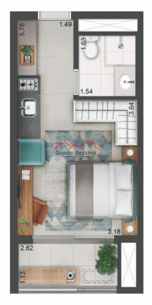 Imagem Apartamento com 1 Quarto à Venda, 30 m² em Alto Da Boa Vista - São Paulo
