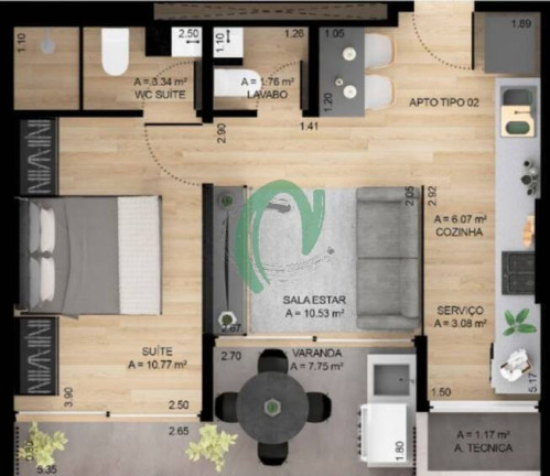 Imagem Apartamento com 1 Quarto à Venda, 70 m² em Forte - Praia Grande