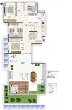 Imagem Apartamento com 3 Quartos à Venda, 163 m² em Campeche - Florianópolis Imagem Apartamento com 3 Quartos à Venda, 163 m² em Campeche - Florianópolis