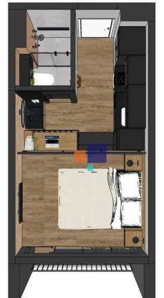 Imagem Apartamento com 1 Quarto à Venda, 25 m² em Santo Amaro - São Paulo