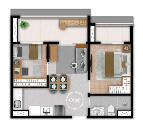 Imagem Imóvel com 2 Quartos à Venda, 41 m² em Brooklin Paulista - São Paulo Imagem Imóvel com 2 Quartos à Venda, 41 m² em Brooklin Paulista - São Paulo