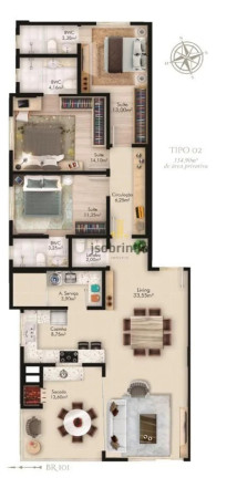 Imagem Apartamento com 3 Quartos à Venda, 133 m² em Centro - Itapema Imagem Apartamento com 3 Quartos à Venda, 133 m² em Centro - Itapema