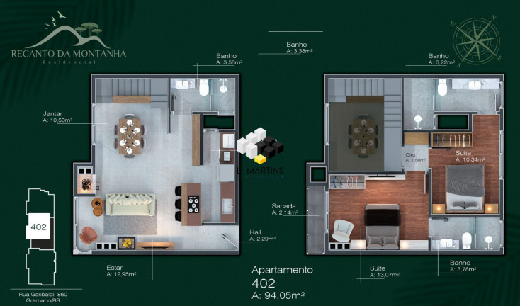 Imagem Apartamento com 1 Quarto à Venda, 48 m² em Centro - Gramado Imagem Apartamento com 1 Quarto à Venda, 48 m² em Centro - Gramado