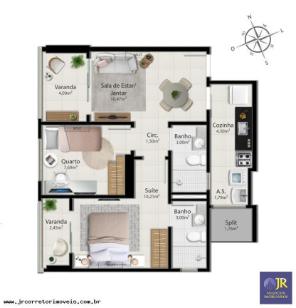 Imagem Imóvel com 2 Quartos à Venda, 59 m² em Jockey De Itaparica - Vila Velha