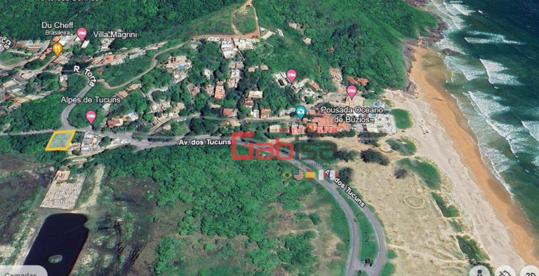 Terreno à Venda, 540 m² em Tucuns - Armação Dos Búzios