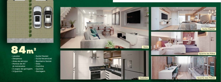 Imagem Casa de Condomínio com 3 Quartos à Venda, 84 m² em Lagoa Redonda - Fortaleza