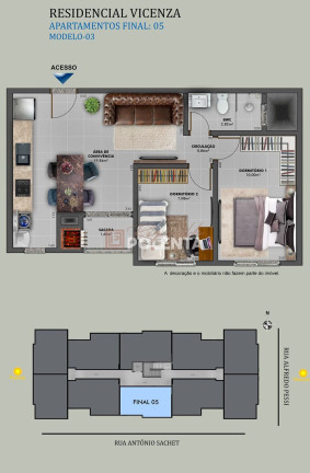 Imagem Apartamento com 2 Quartos à Venda, 48 m² em Centro - Nova Veneza