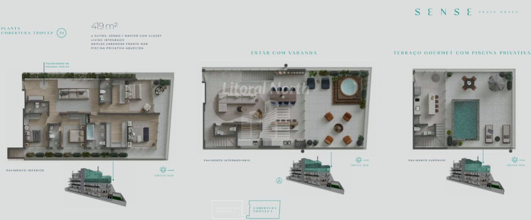 Imagem Apartamento com 4 Quartos à Venda, 189 m² em Praia Brava - Itajaí